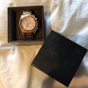 Michael Kors Rose Gold jeweled watch